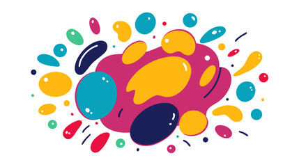 Abstract Vector Art Colorful Wave Lines, Spirals, and Organic Shapes