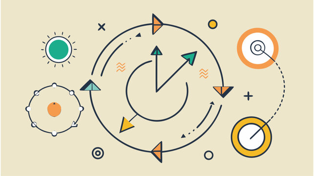 Abstract Vector Wave Lines and Spirals A Dynamic Circular Design