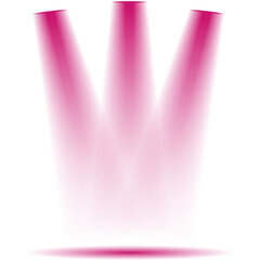 Pink spotlight illuminating one spot