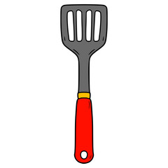 spatula illustration hand drawn isolated vector
