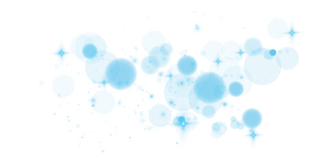 Blue Transparent Bokeh Light Background with Soft Blur and Holiday Sparkle for Elegant Abstract Design