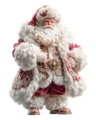Festive santa claus figurine holiday decor collectible item indoor setting close-up christmas spirit