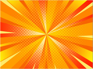 アメコミ風集中線背景