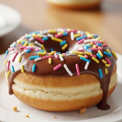 donut with sprinkles on top