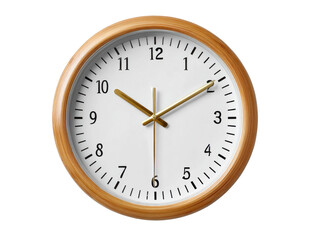 wall clock isolated on white