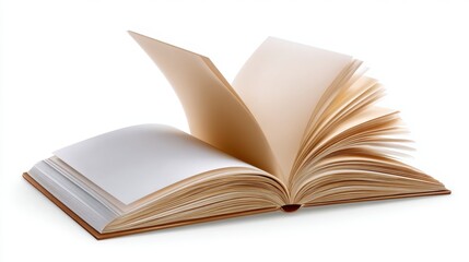 Open Book's Pages: A timeless book, its pages gently fanned open, invites you to embark on a literary journey. Its aged paper tells stories untold, bathed in gentle light. 
