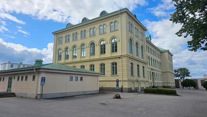 Sweden. Streets and houses in the city of Västervik in Sweden. Kalmar County. © Andrii