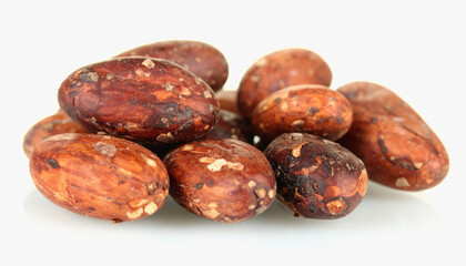 Obraz premium Fresh dates isolated on a white background showcasing their sweetness and nutritional benefits for a healthy snack