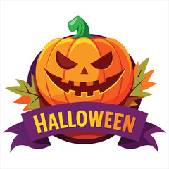 Happy Halloween. Happy Halloween text banner design template. Happy Halloween logo , Happy Halloween label, Happy Halloween sticker, Happy Halloween poster, Happy Halloween banner design.