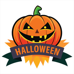 Happy Halloween. Happy Halloween text banner design template. Happy Halloween logo , Happy Halloween label, Happy Halloween sticker, Happy Halloween poster, Happy Halloween banner design.