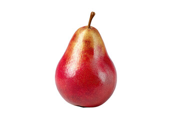 A ripe red pear, isolated on a black background. Simple, yet striking