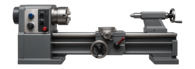 Floor-standing lathe with a gap bed, suitable for handling large workpieces.