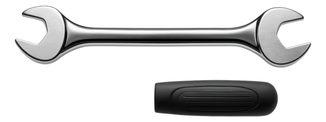 Pedal wrench with a slim profile and dual head for easy pedal installation.