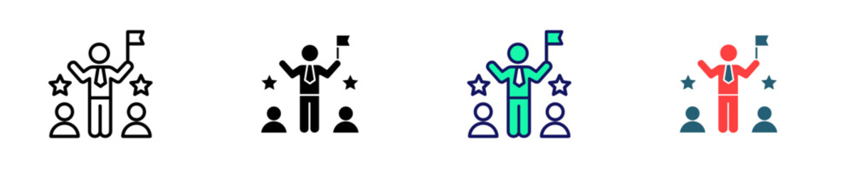 Training Moduler  Icon Set Multiple Style Collection