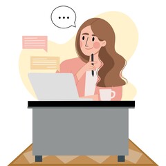 a person working at an elegant office desk