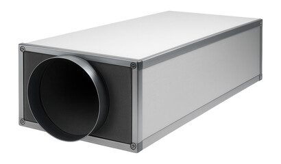 Obraz premium Pre-insulated phenolic foam duct block for energy-efficient air distribution.