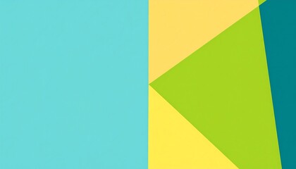 Abstract geometric shapes in bright colors.