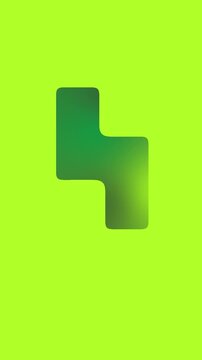 Calm, bright green squares joining social media background