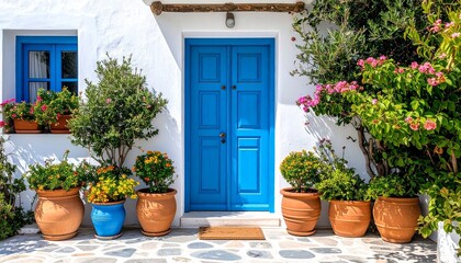 entrance to the house