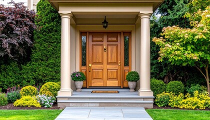 entrance to the house