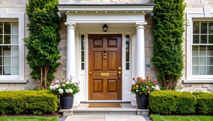 entrance to the house