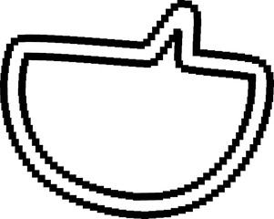 Pixel speech bubbles. Chat speech or dialogue