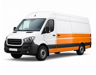 Naklejka premium van isolated on white