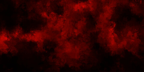 Dark red powder explosion cloud on black background. Abstract red and black grunge texture smoke. smoke fog misty texture overlay on dark black. paranormal red mystic smoke, clouds for movie.