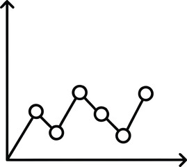 Outline Data Visualization Scatter Plot Icon.