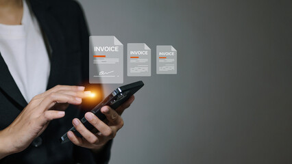 Digital Invoice and Online Payment System Concept