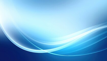 Naklejka premium Abstract and elegant blue background design with flowing waves and gradients, evoking a sense of calm and fluidity. It's ideal for various creative projects.