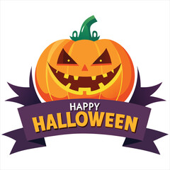 Happy Halloween. Happy Halloween text banner design template. Happy Halloween logo , Happy Halloween label, Happy Halloween sticker, Happy Halloween poster, Happy Halloween banner design.