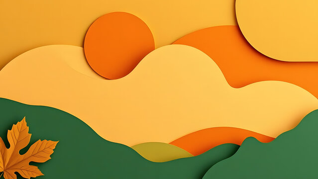 Abstract Autumn Landscape