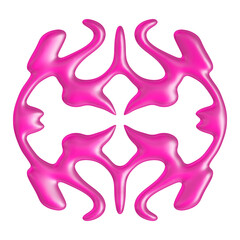 Pink Geometric Shape Isolated For Decoration