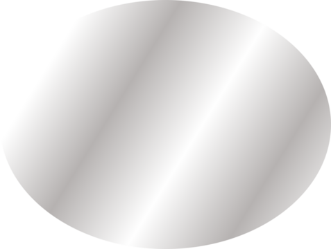 Transparent square glass with round reflections and sparkle