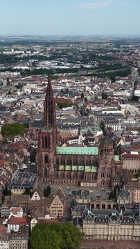 Strasbourg Cathedral, Cathedrale Notre Dame de Strasbourg , Strassburger Munster.