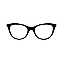 Fototapeta premium Glasses silhouette icon , eyeglasses frames .Vector