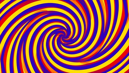 Vibrant swirling spiral design
