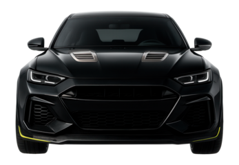 Sport crossover with an aggressive front spoiler and vented hood