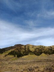 mountain landscape with blue sky