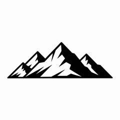 Mountain Silhouette Graphic Design Element