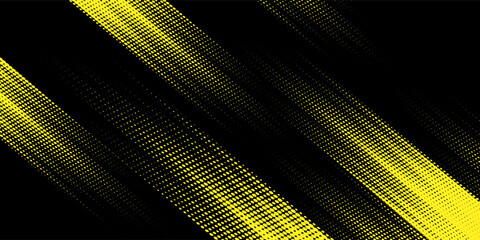 yellow black brush wrap car sticker pattern abstract banner sporty lines black yellow color combination grunge brush modern pattern racing motorsport vector design.