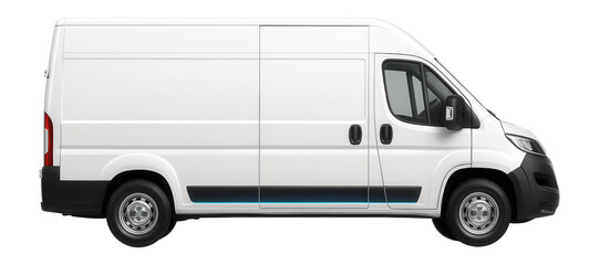 Insulated panel van with smooth white exterior and rear double doors