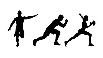 Athletes running in a race sport competition