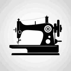 Vintage Sewing Machine Illustration Design