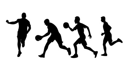 Black Silhouette of a Man Standing person male