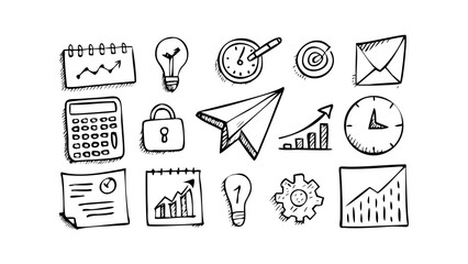 Business Growth Chart with Upward Trend vector