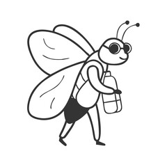 bee and honey