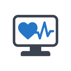 ECG Heart Monitor Icon