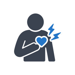 Experiencing Heart Discomfort Icon